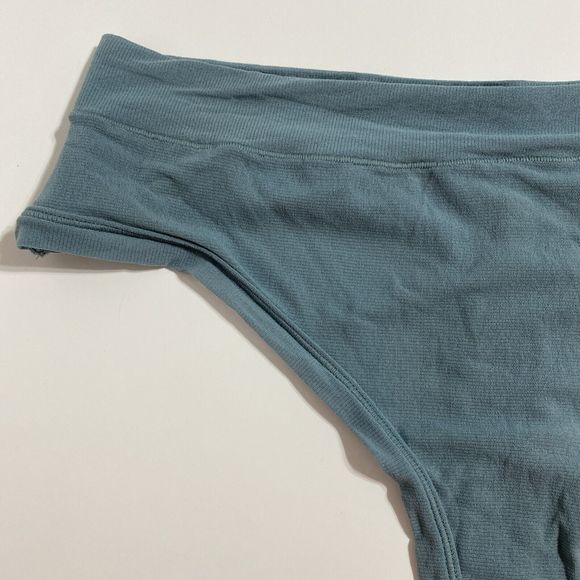 SKIMS Fits Everybody Thong Panty Panties Women's 4X Arctic Blue Green Sexy NEW - Picture 4 of 10